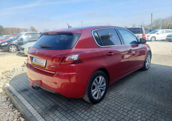 Peugeot 308 cena 39999 przebieg: 163000, rok produkcji 2018 z Kępno małe 466